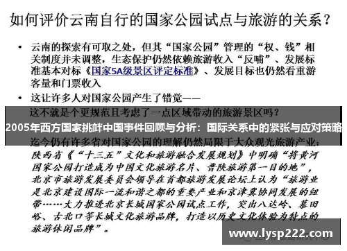 2005年西方国家挑衅中国事件回顾与分析：国际关系中的紧张与应对策略